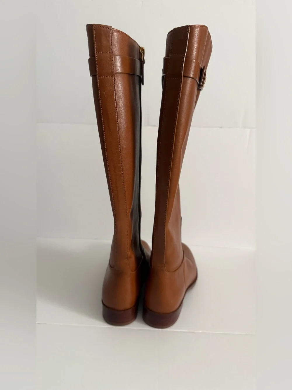 Tory Burch Brown Leather Riding Boots - Classic Knee High size 5.5